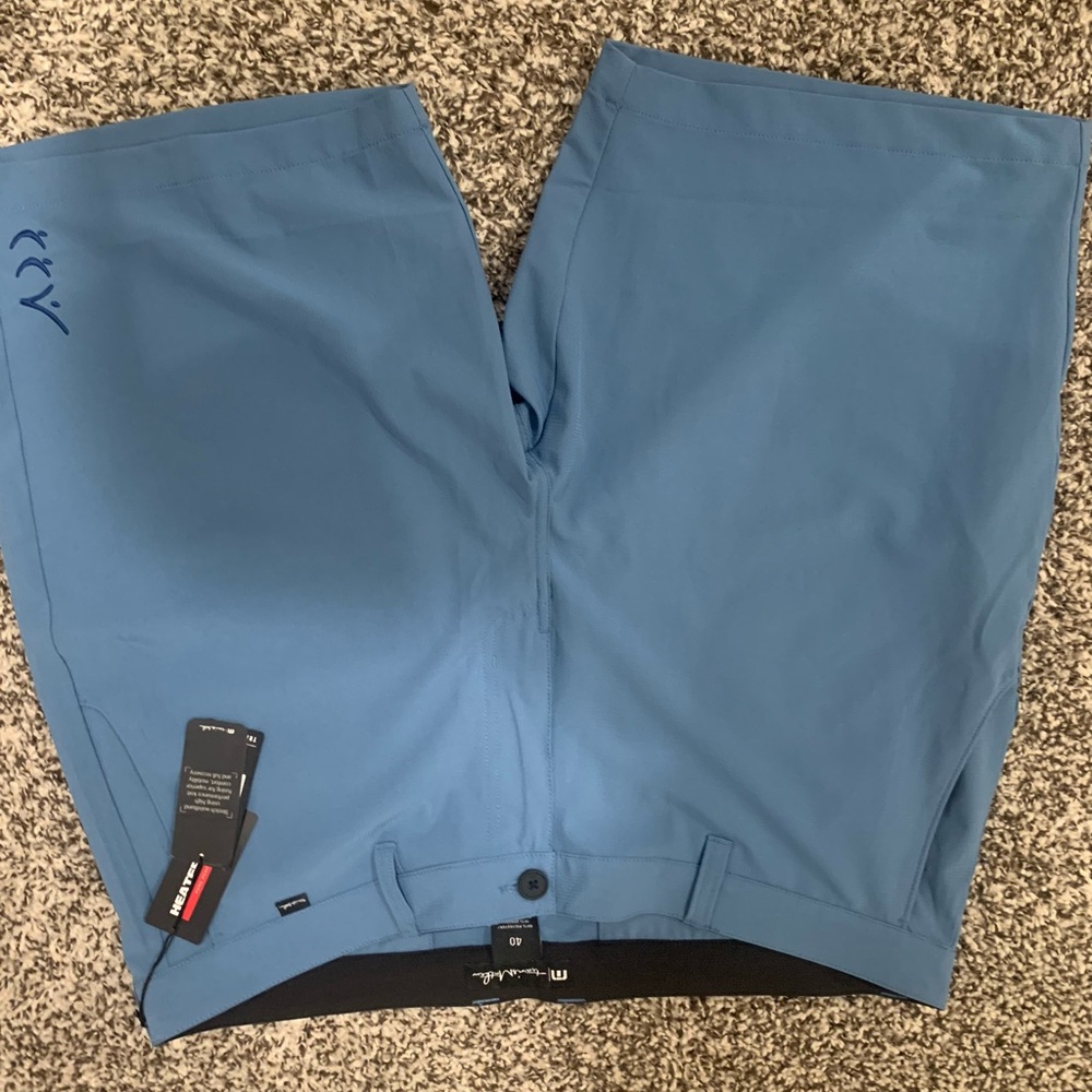 TravisMathew Men's Light Blue Performance Golf Shorts